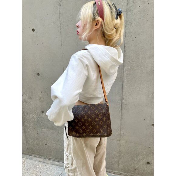 Authentic Louis Vuitton Monogram Musette Tango Crossbody Shoulder Bag Brown Tan - Picture 6 of 13